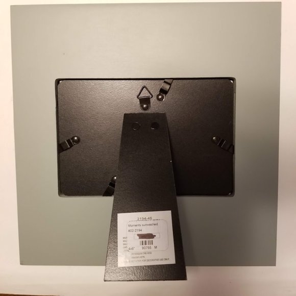 Picture Frame, 4 x 6 Frame, Life is Not Measured Script, Sunwashed Gray White - Picture 2 of 4